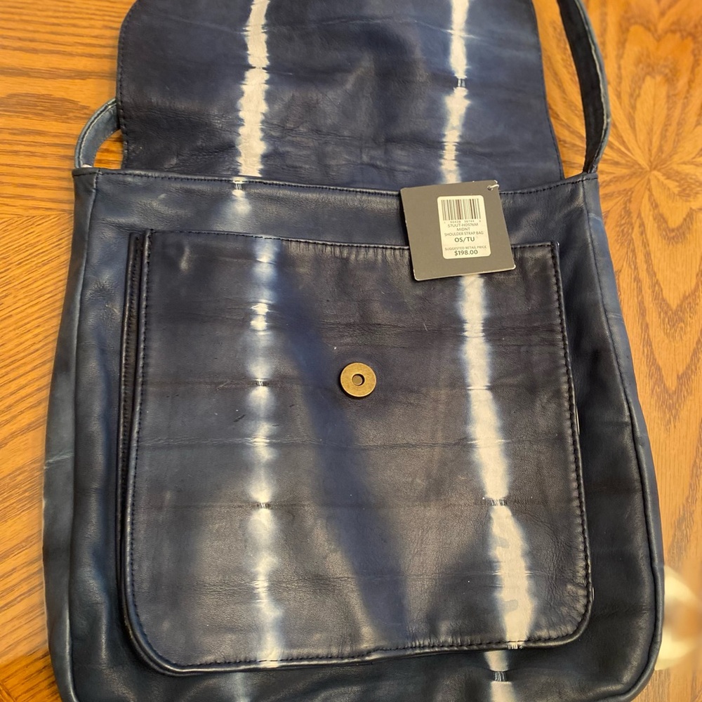Bohemian Navy Tie-Dye Crossbody Bag - Picture 3 of 8